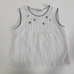 familiar 刺繍ノースリーブトップス