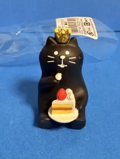デコレコンコンブル　バースデーケーキ　黒猫