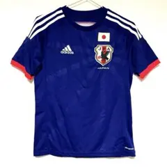 Adidas JFAサッカー日本代表 エンブレム刺繍 ユニフォーム 円陣 160