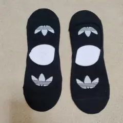 adidas アディダス フットカバー ソックス ブラック 2足セットのサムネイル