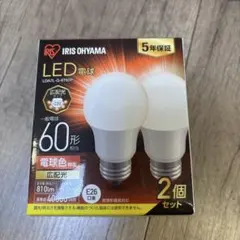 IRIS OHYAMA LED電球 LDATL-G-6T6P 2個セット