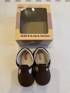 OHYAMA ブラウン ベビーシューズ