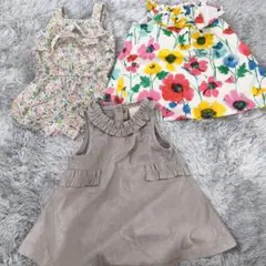 美品　ベビー服　まとめ売り　 女の子 ノースリーブ　サロペット　 ワンピース