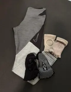 Nike グレー ブラック レギンス セット