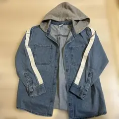 ZARA フード付きデニムジャケット 10 (140cm)