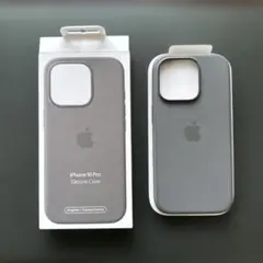 MagSafe対応iPhone 16 Proシリコーンケース – ストーングレイ
