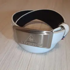 ルコックスポルティフ　メンズ　革ベルト　ホワイト　約100cm