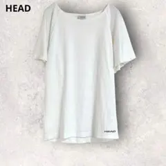 ヘッド　ホワイト　半袖Tシャツ　M シンプル　透け感　無地　白Tのサムネイル