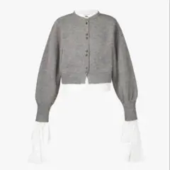 新品未使用タグ付き未開封　Bibiy ANGELIQUE KNIT 未使用 Bibiy ビビィ ANGELIQUE KNIT 異素材ドッキング 袖リボン