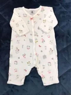 プチバトー ロンパース 花柄 3m 60cm