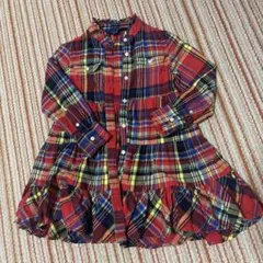 Ralph Lauren チェック柄 ワンピース 110/56