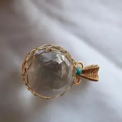 美石　アイリス　ペンダントヘッド