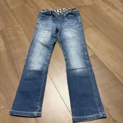 デニム風ストレートレッグパンツ 130サイズ