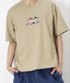 コンバース スニーカーイラスト Tシャツ ベージュのサムネイル