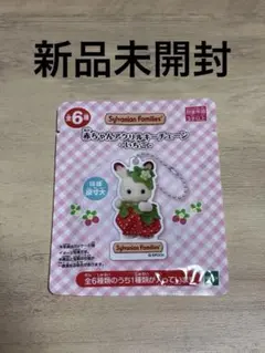 シルバニアファミリー　赤ちゃんアクリルキーチェーン-いちご- ハスキーの赤ちゃん
