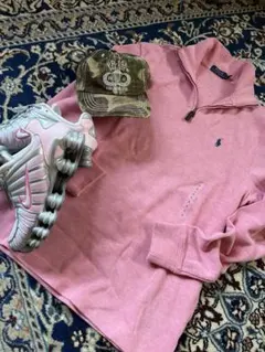 激レアカラー　POLO Ralph Lauren ハーフジップスウェット