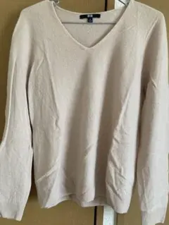 UNIQLO カシミヤ100 Vネックニット