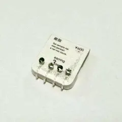 緑色ストーン 3mm フープイヤリング