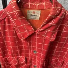 [50s レア] Five Brother プリントネルシャツ Lヴィンテージ