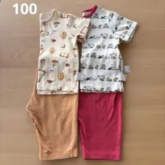 ユニクロ　半袖パジャマ　100サイズ　パン泥棒と動物