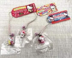 【希少・激レア】05年〜06年製岡山県限定 ご当地ハローキティ 根付 3点セット