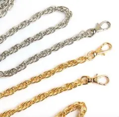 【新品・未使用】バッグ用チェーン　ゴールド/120cm