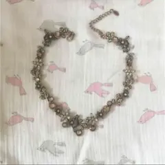ビジュー　花　モチーフ ネックレス　アクシーズファム　系