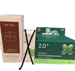 VT CICA デイリースージングマスク、ONE THINGセンテラトナー