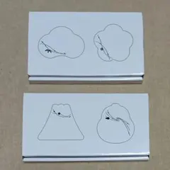 신품 미사용 縁起絵皿 2枚組2セット 4種4枚 FMG MISSION