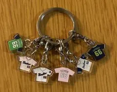 ヤクルトスワローズ　スワポン　ユニフォーム柄6連キーホルダー　阪口