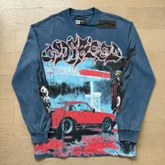 美式ストリート ヴィンテージ長袖Tシャツ 男女兼用 春秋 カジュアル