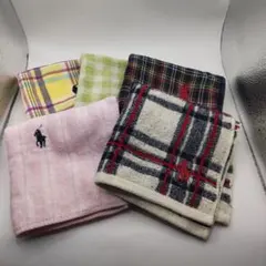 ◆2604 ポロラルフローレン　タオルハンカチ　5点セット
