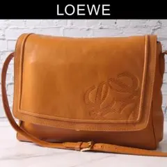 LOEWE ロエベ ショルダーバッグ レザー アナグラム ライトキャメルのサムネイル