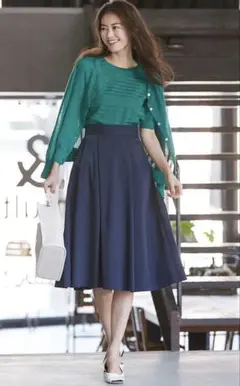 リネンMIXライトスラブ スカート