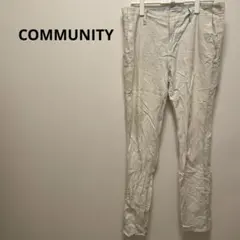 1点もの✨COMMUNITY ホワイト チノパン