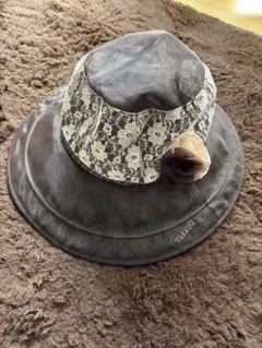 帽子 レース 花柄 レディースバケットハット ハット