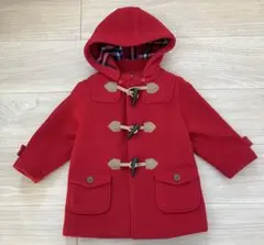 【美品】MIKIHOUSE ダッフルコートフード取り外し可能　サイズ100