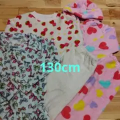 130cm　冬物　ふわもこ　フリースパジャマ　まとめ売り
