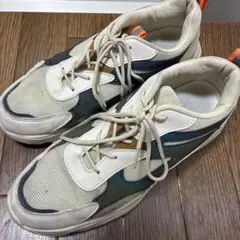 カジュアルスニーカー ベージュ/グリーン