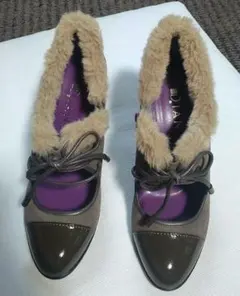 【美品】DIANA ファー付きブーティー