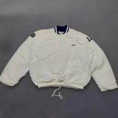 80s スタジャン 短丈 ハーフジップ ボンバー TIFFANY 　ヴィンテージ