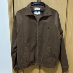 ユーエスポロアッスン ダブルジップジャケット ブラウン Mサイズ