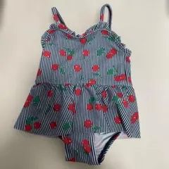 ベビー水着 女の子 チェリー柄 80cm