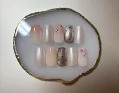 【サイズオーダー式】ジェルネイル／ネイルチップ／マグネットネイル／ハートネイル