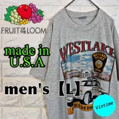 y526 USA製【FRUIT OF THE LOOM】プリントTシャツ【L】 - メルカリ