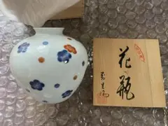 有田焼　花瓶 陶器 梅文様のサムネイル
