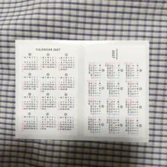 2027年 カレンダーシール　メルカリ便