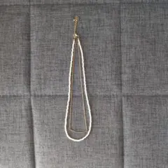 ホワイトパール ゴールド 2連ネックレス