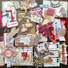 ⑯ 【素材】コラージュ素材 ジャンクジャーナル素材 ꕤ