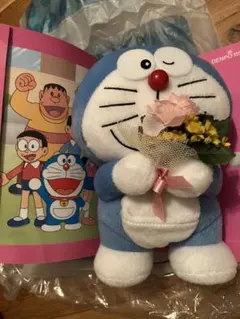 ドラえもん ぬいぐるみ 花束付き 約30cm